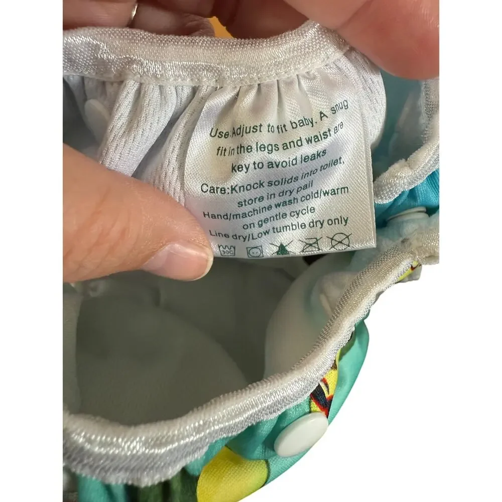 Alva baby‎ diaper cover bundle of two adjustable one size cute prints